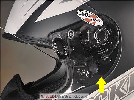 Joe Rocket RKT 101 Helmet - Visor Removal System
