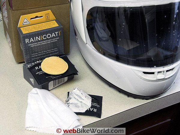 Raincoat Visor Water Repellent on Right Side of Visor