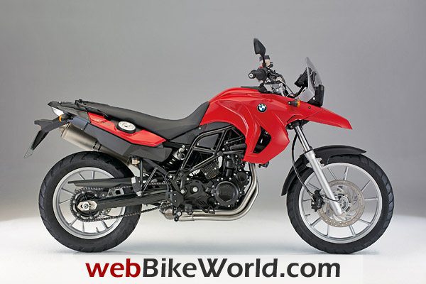 2009 BMW F 650 GS in Flame Red