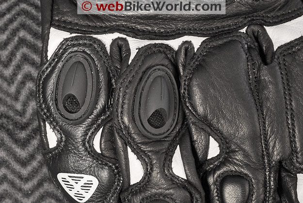 Ixon RS King Motorcycle Gloves - Back of Fingers Close-up