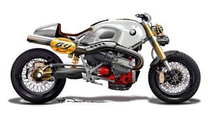 BMW Lo Rider - Silver Concept With Seat Back