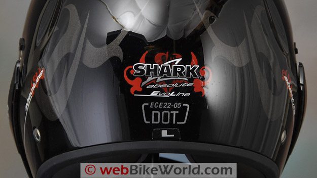 Shark Evoline Helmet - DOT and ECE Approval
