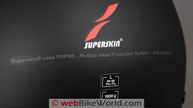 Lazer "Rider" Superskin Helmet - Rear View