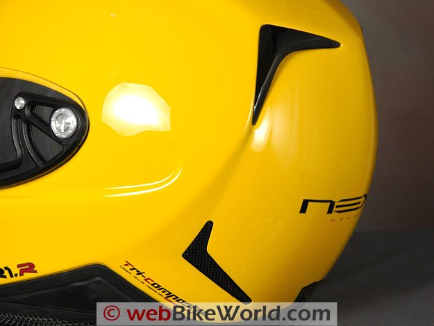 Rear Exhaust Vents on the Nexx XR1R Helmet