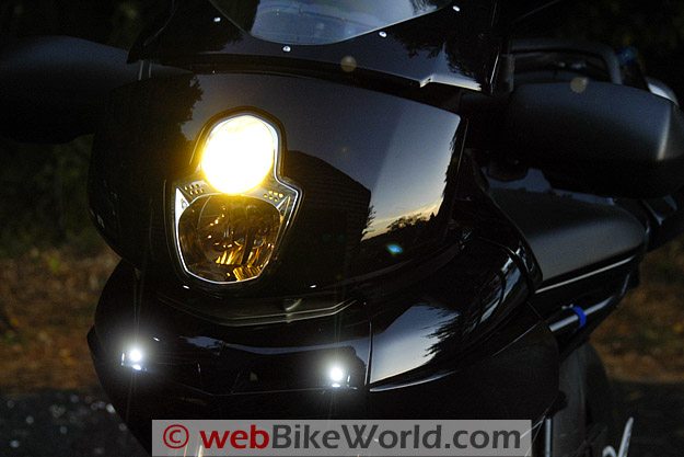 BikeVis Bullet LED Lights Turned On
