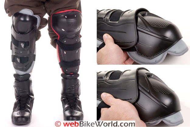 Thor Knee Guards - Size comparison and photos of flex