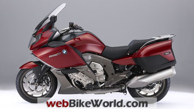 BMW K1600GT and K1600 GTL - Red, Left Side