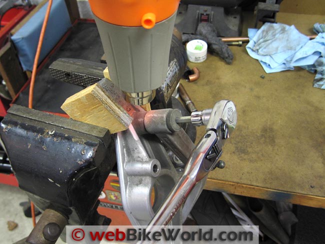 Removing Foot Rest With Heat Gun
