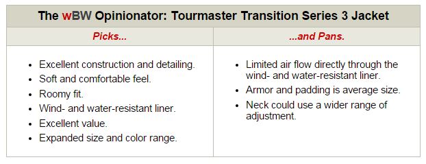 Tourmaster Transition Series 3 Jacket Opinionator