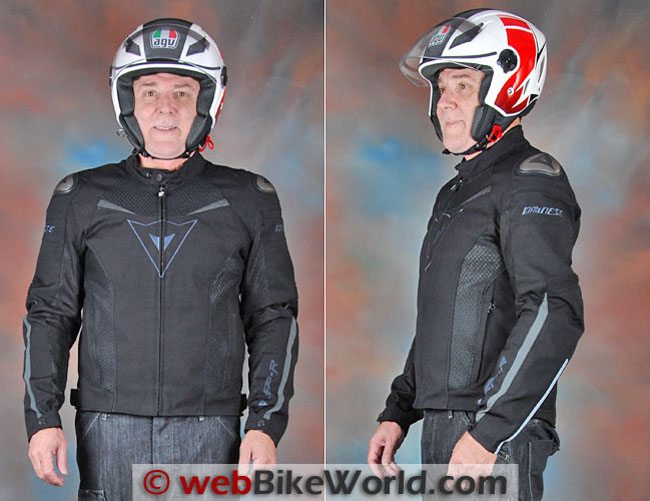 Dainese Super Speed Tex Jacket Front Side Views