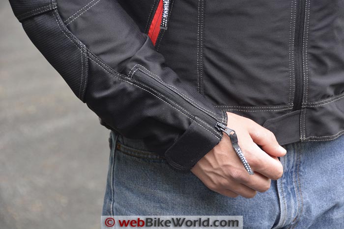 Rukka AiRider Jacket Sleeve Cuff Zipper