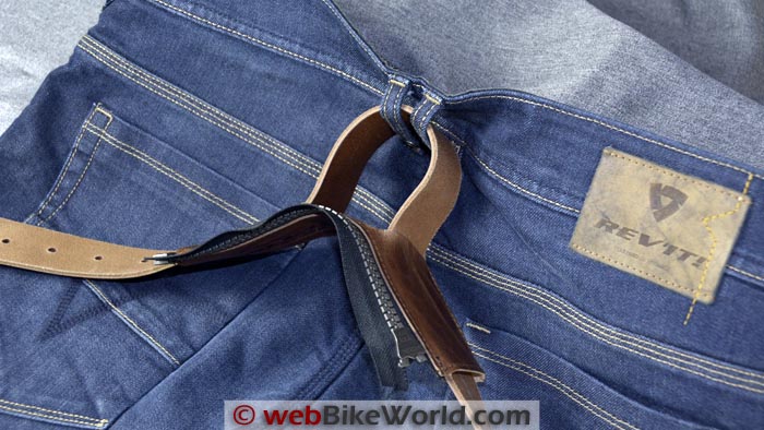 REV'IT! Safeway Belt Connector Attached to Jeans