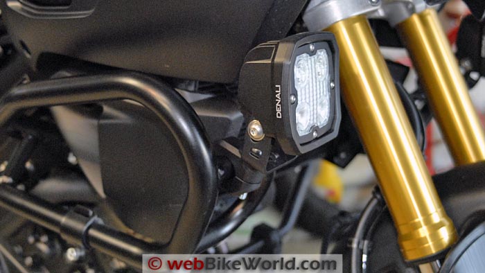 Denali D4 Light Mounted on Crash Bar