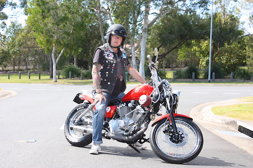 Steve Campbell says customising motorcycles helps stave off depression