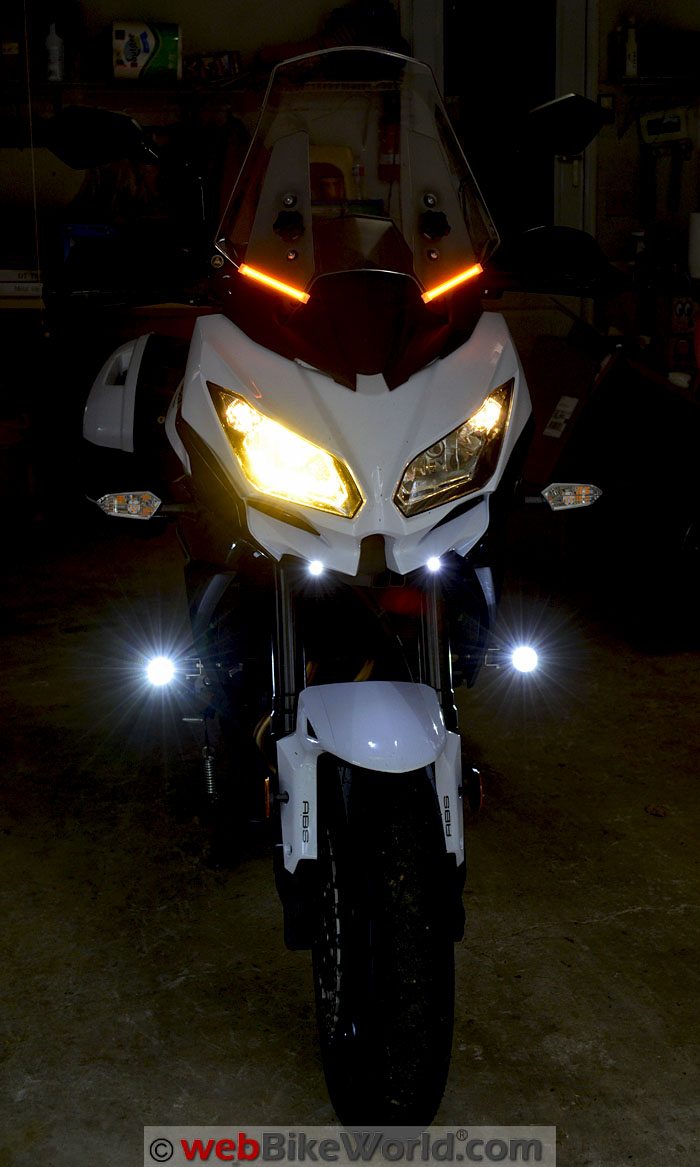 OZ LED Mini Trail Lights Versys Front View