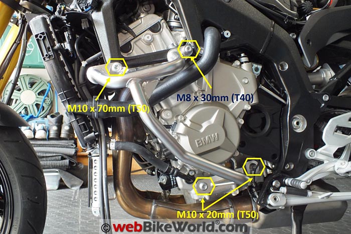 BMW Engine Guards Left Side Mounting Points