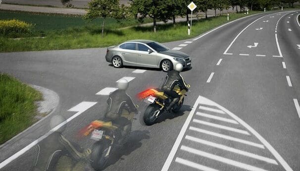 Motorcycle crash road safety first aid SMIDSY scientific university