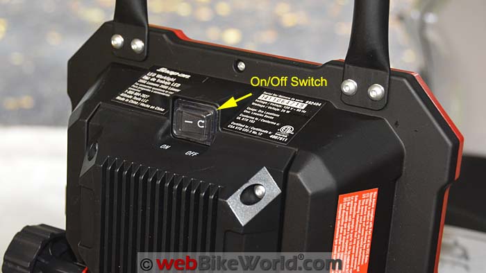 Snap-On LED Work Light On Off Switch