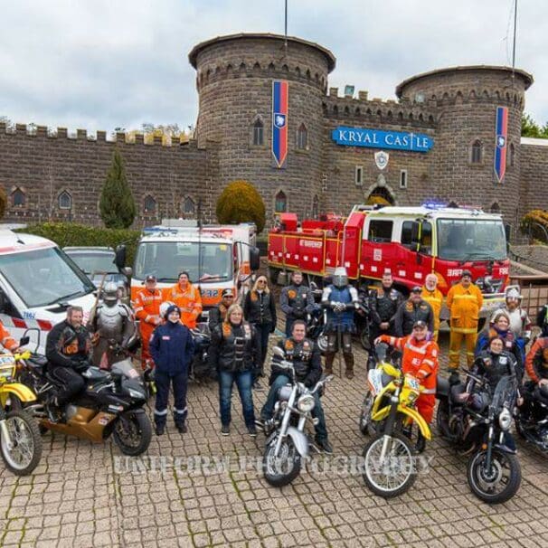 Knights gather for round-table ride at Kryal Castle