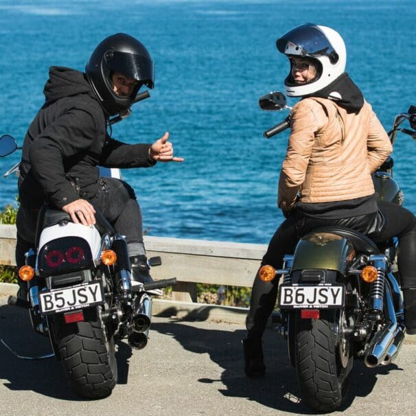 BMX and mountain bike racing couple Barry Nobles of the USA and Aussie Olympian Carline Buchanan share a passion for two wheels that extends to their Harleys. millennials leasing interns