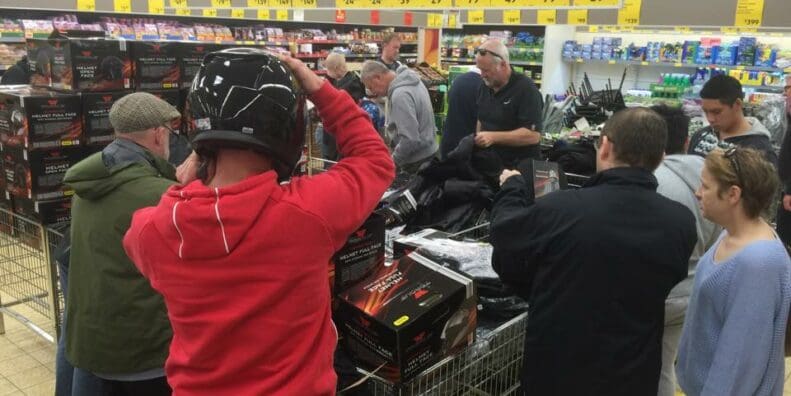 Aldi annual sale - Riders urged to support motorcycle dealers claims