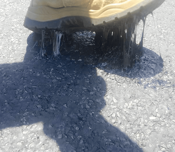 Melting tar claims first crash victim Mt Glorious costly repair bitumen