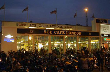Evening at the Ace Cafe