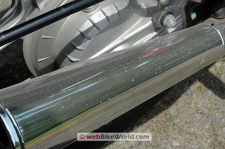 Sprayway Crazy Clean - BMW mufflers prior to cleaning