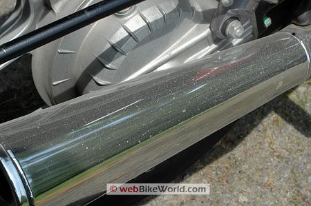 Sprayway Crazy Clean - BMW mufflers prior to cleaning