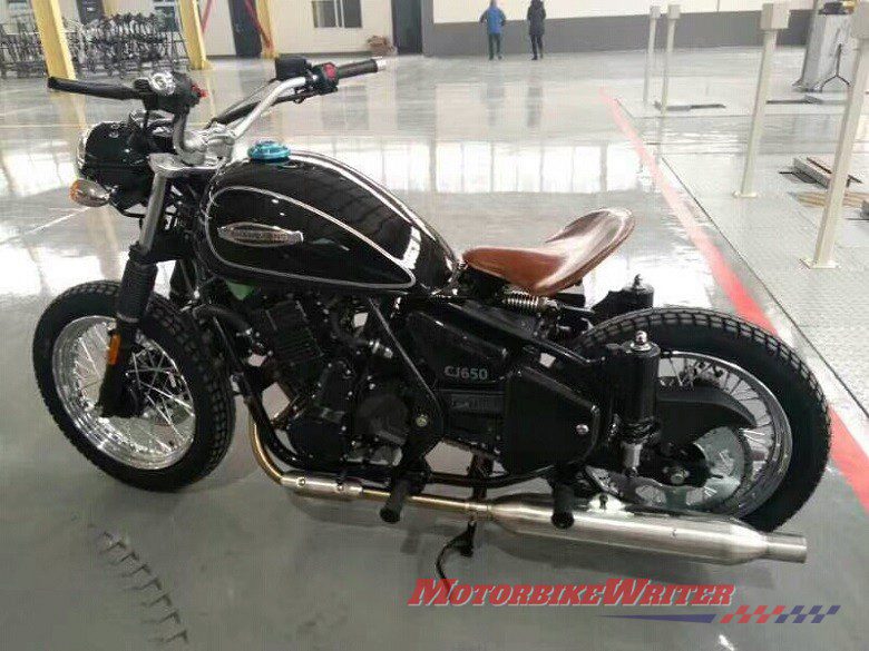 Chand Jjang CJ650 bobber is a rip off of the Triumph Bobber - powered by CFMoto 650cc parallel twin