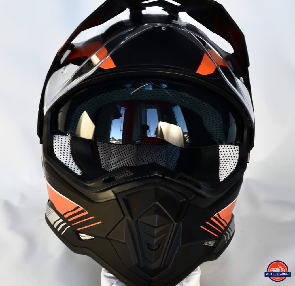 Vemar Kona Graphic Helmet Closeup Front Visor View
