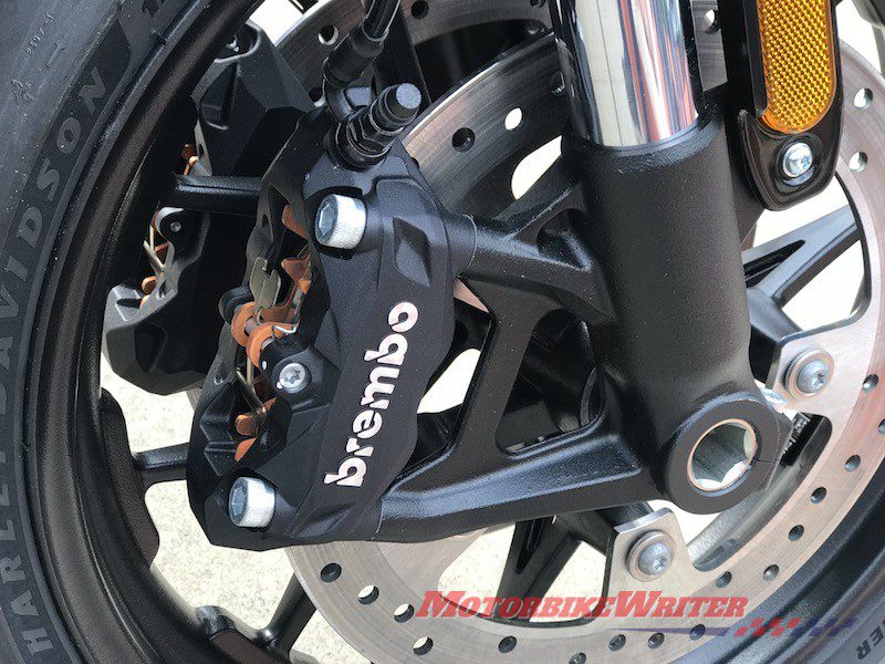 Brembo brakes on the LiveWire host