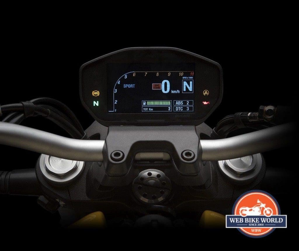 2018 Ducati Monster 821 Instrument Closeup