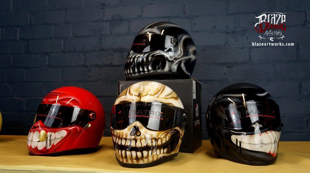 Blaze ArtWorks custom helmets