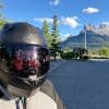 Klim K1R helmet in Canmore, Alberta.
