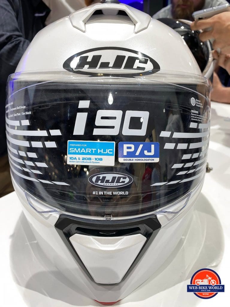 The HJC I90 Smart Helmet.