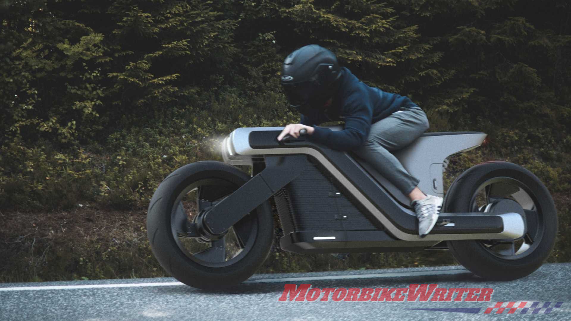 Z electric motorcycle concept drawing