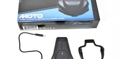The Domio Sports Moto bluetooth music device.