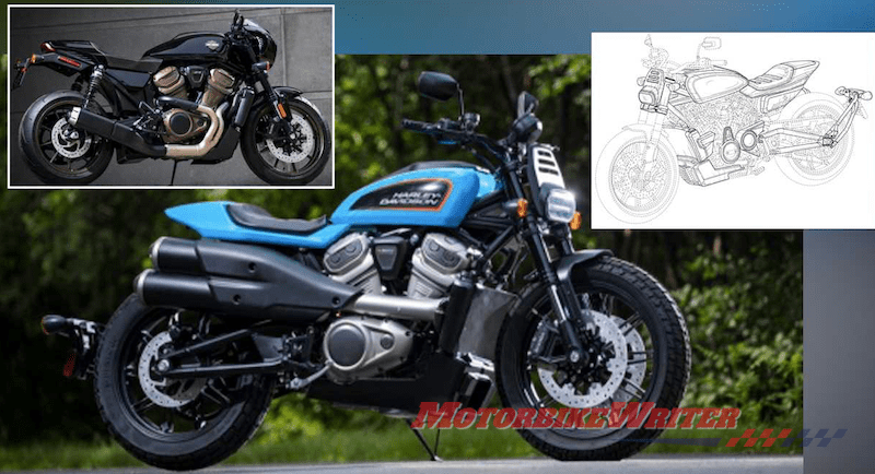 Harley-Davidson cafe racer and tracker variants