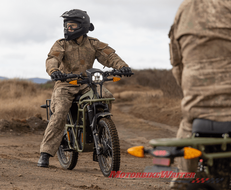 Kiwi army tests electric UBCO motorcycle
