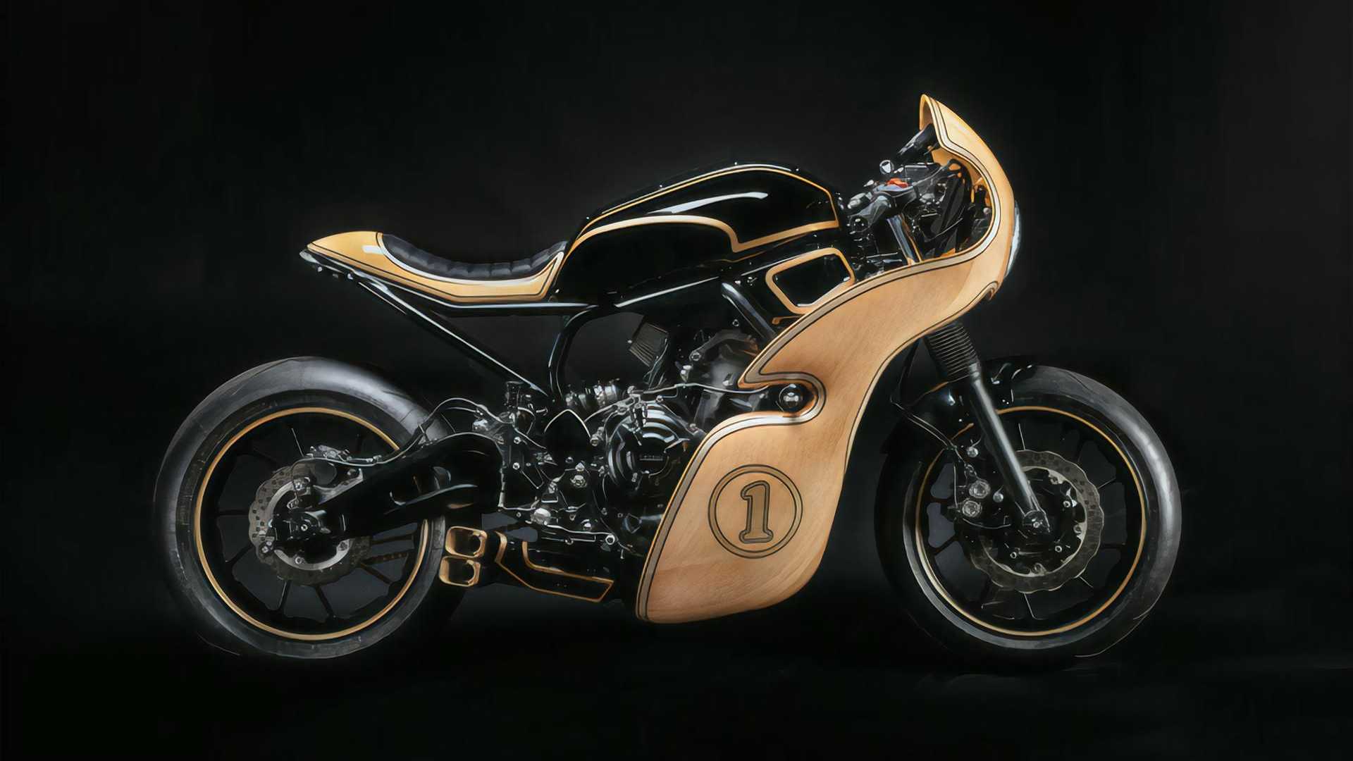 yamaha xsr700 Hommage wooden faring motorcycle