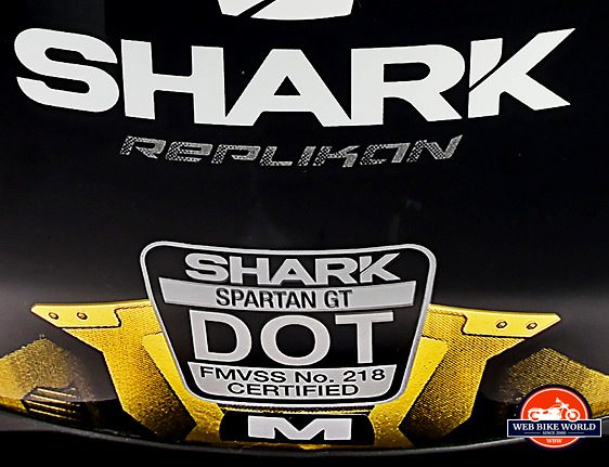 The Shark Spartan GT Replikan is DOT certified.