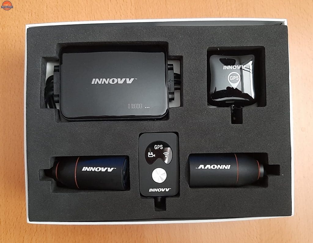 INNOVV K3 Action Camera System Box Contents