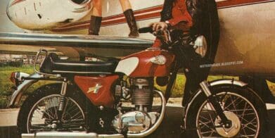 A vintage advertisement for BSA Motorcycles
