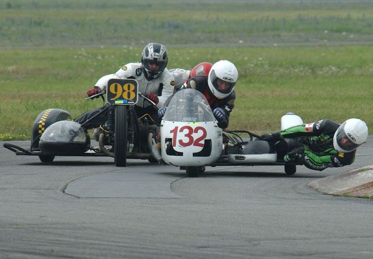 USCRA Vintage race riders for a win
