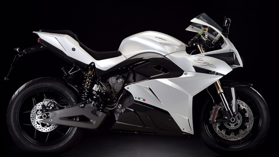 A side view of the Energica Ego