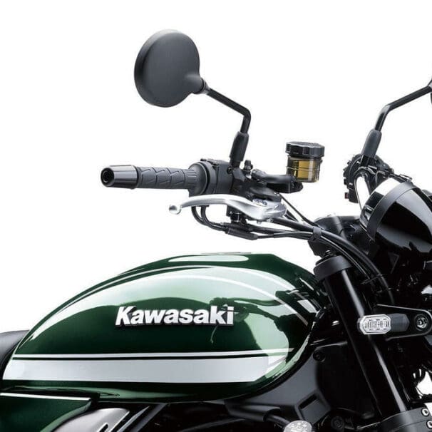 A view of a Z900RS, with the concept that Kawasaki could be working on a Z650RS.