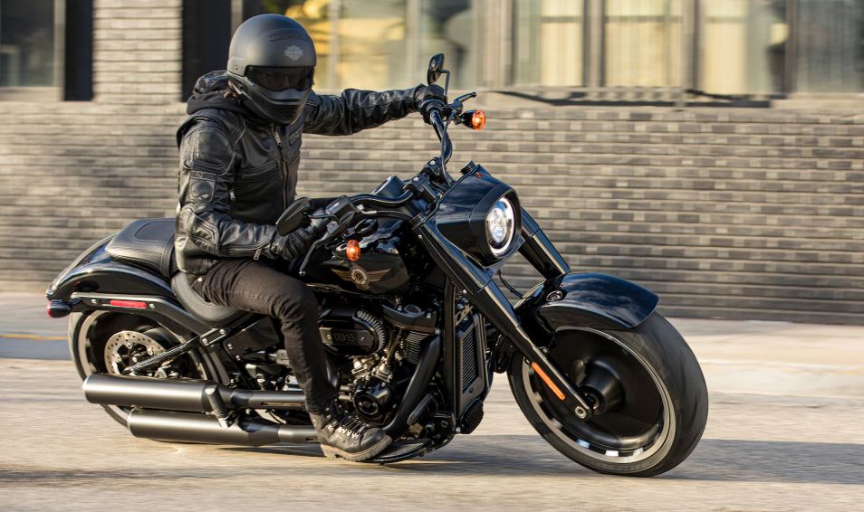 A view of a rider enjoying a new Harley Davidson bike