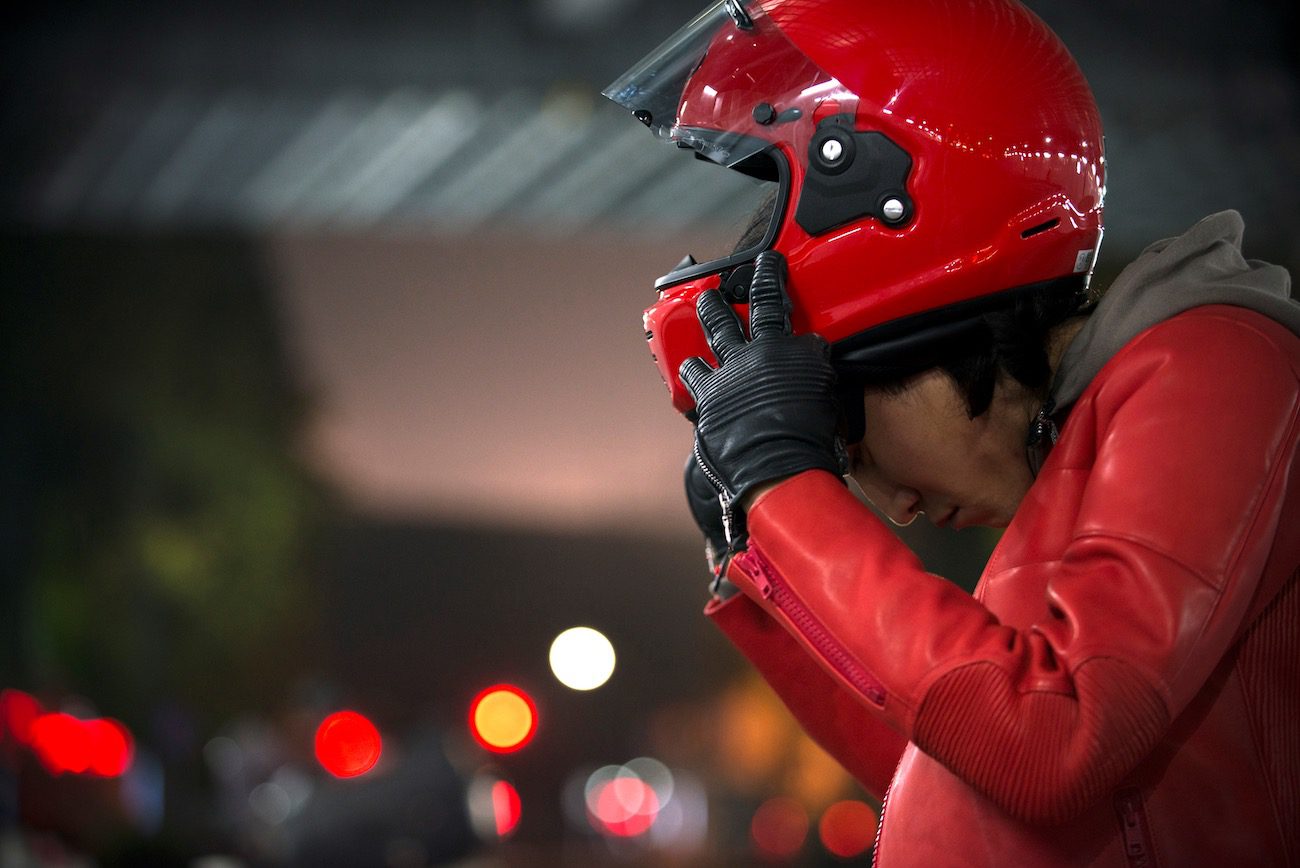 A view of the Arai Concept X Rapide Retro Motorcycle Helmet