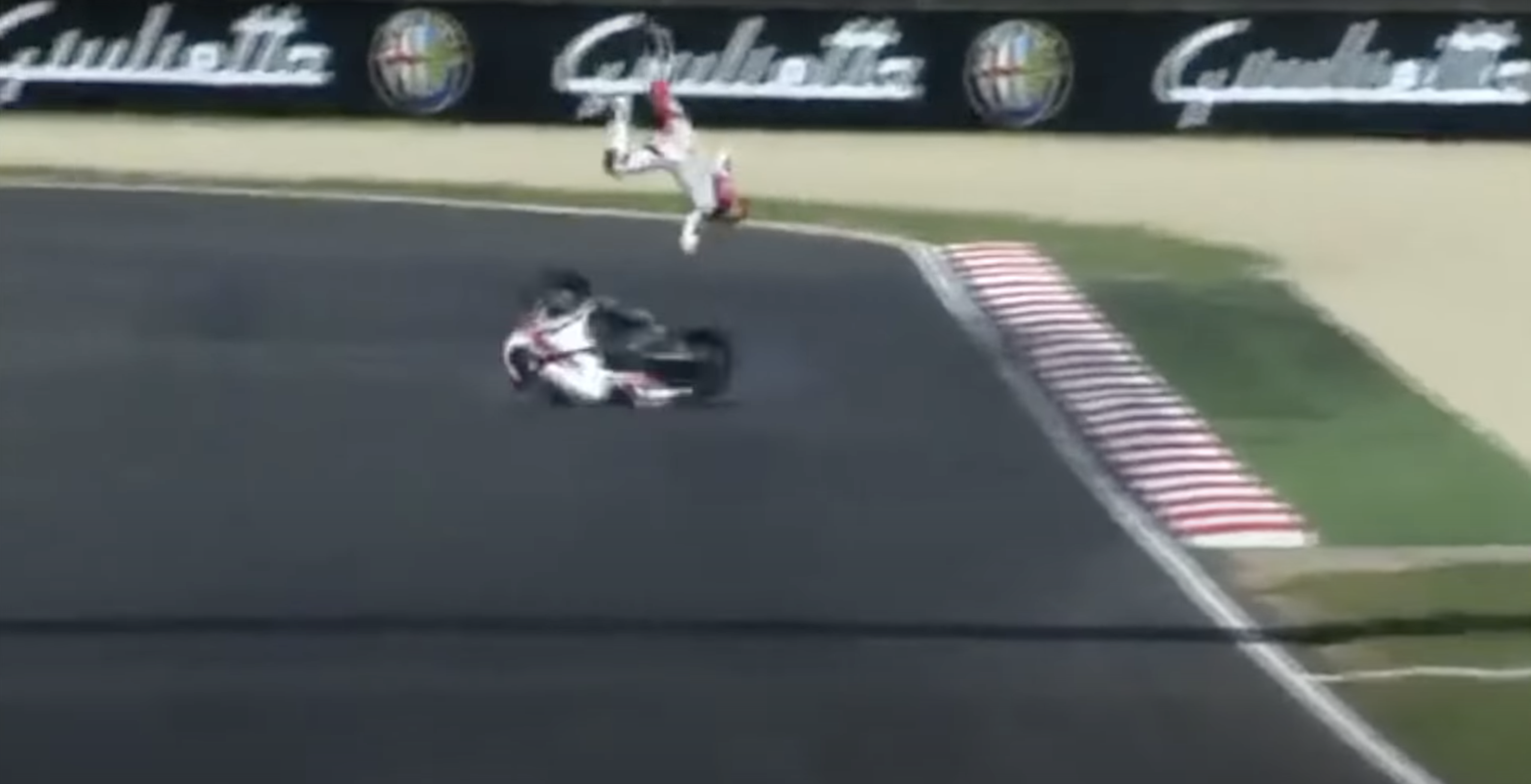 A view of Jonathan in 2013 at the WorldSbk qualifying, in a massive crash. 